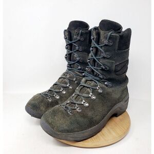 Kenetrek Boots Mens 9 Black Suede Wildland Fire Jump Tactical Combat Shoes